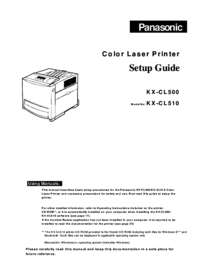Per vedere il documento Panasonic KX-CL500 Manuale Utente