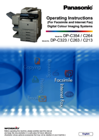 Per vedere il documento Panasonic DPC354 Istruzioni per gli Interventi